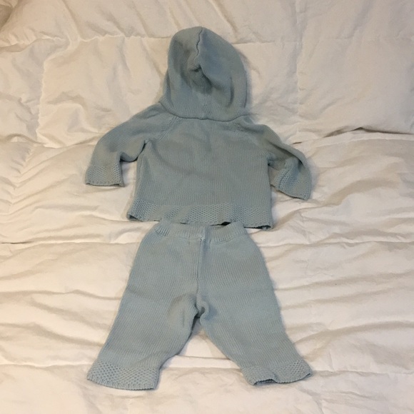 Beba Bean blue knit outfit - Picture 3 of 5